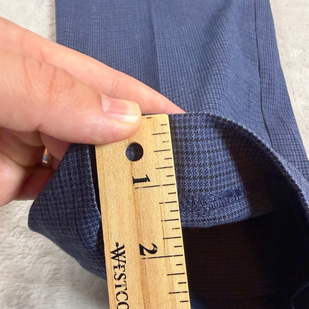 Lauren Ralph Lauren Mens 34x32 Blue Check Dress Pants Stretch Trousers Casual - Picture 11 of 13